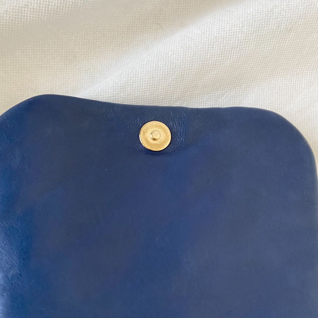 Chanel Dark Blue Mademoiselle Lock Accordion Flap bag