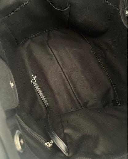 Chanel Canvas Large Deauville Pearl Tote Bag