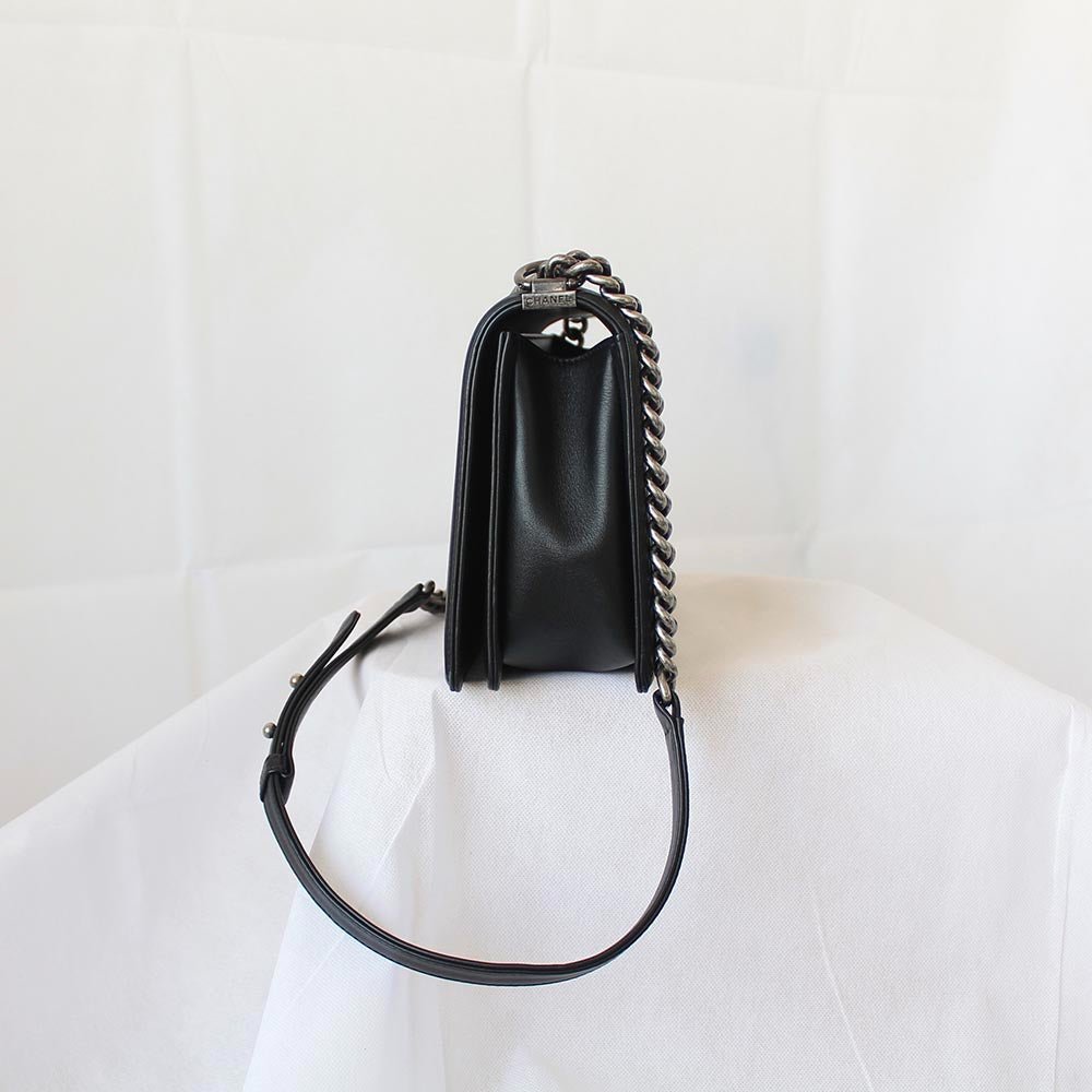 Chanel Leaf Embossed Large Boy Bag