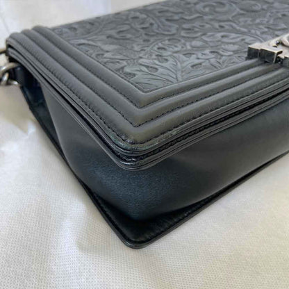 Chanel Leaf Embossed Large Boy Bag