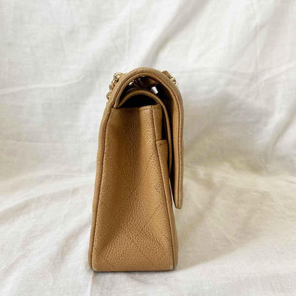 Chanel Medium Caviar Beige Flap Bag