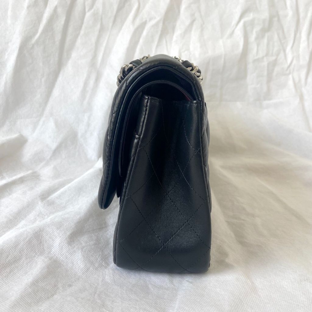 Chanel Classic Quilted  Black Jumbo Flap Bag