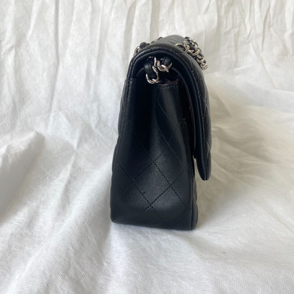 Chanel Classic Quilted  Black Jumbo Flap Bag