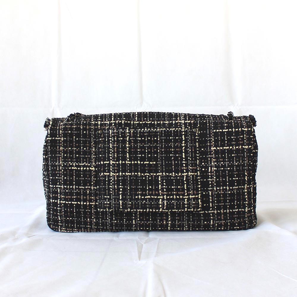 Chanel Tweed Jacket Large Flap Travel Bag