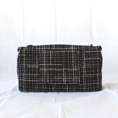 Chanel Tweed Jacket Large Flap Travel Bag