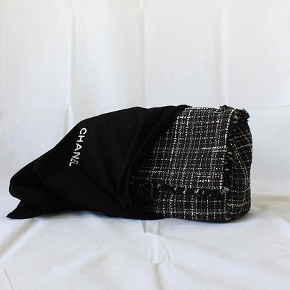 Chanel Tweed Jacket Large Flap Travel Bag
