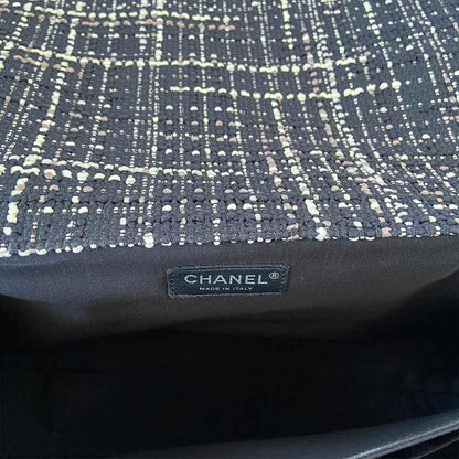 Chanel Tweed Jacket Large Flap Travel Bag