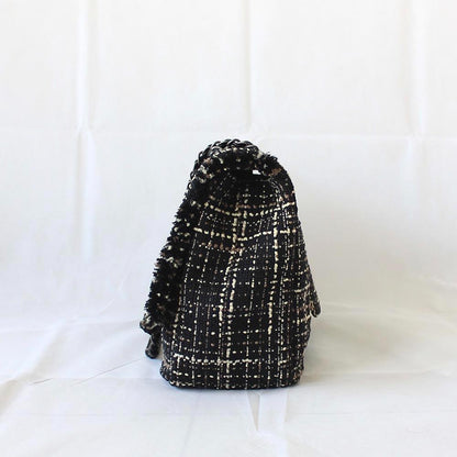 Chanel Tweed Jacket Large Flap Travel Bag