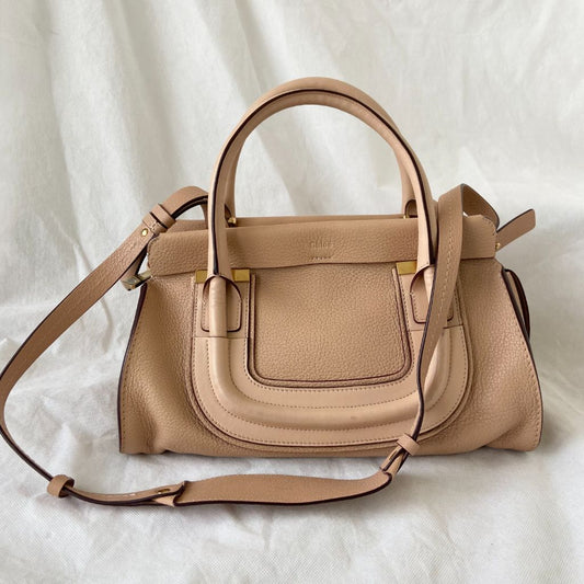 Chloe Everston Satchel Leather Tan Bag