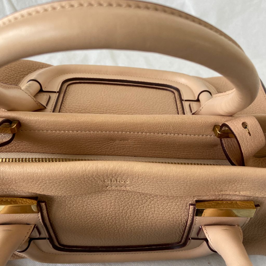 Chloe Everston Satchel Leather Tan Bag