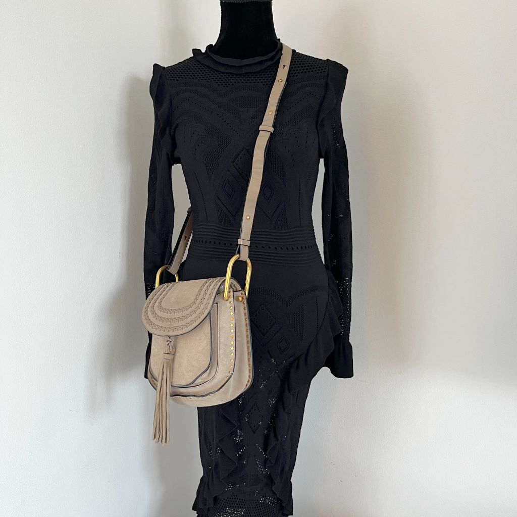 Chloe Hudson Handbag Whipstitch Suede