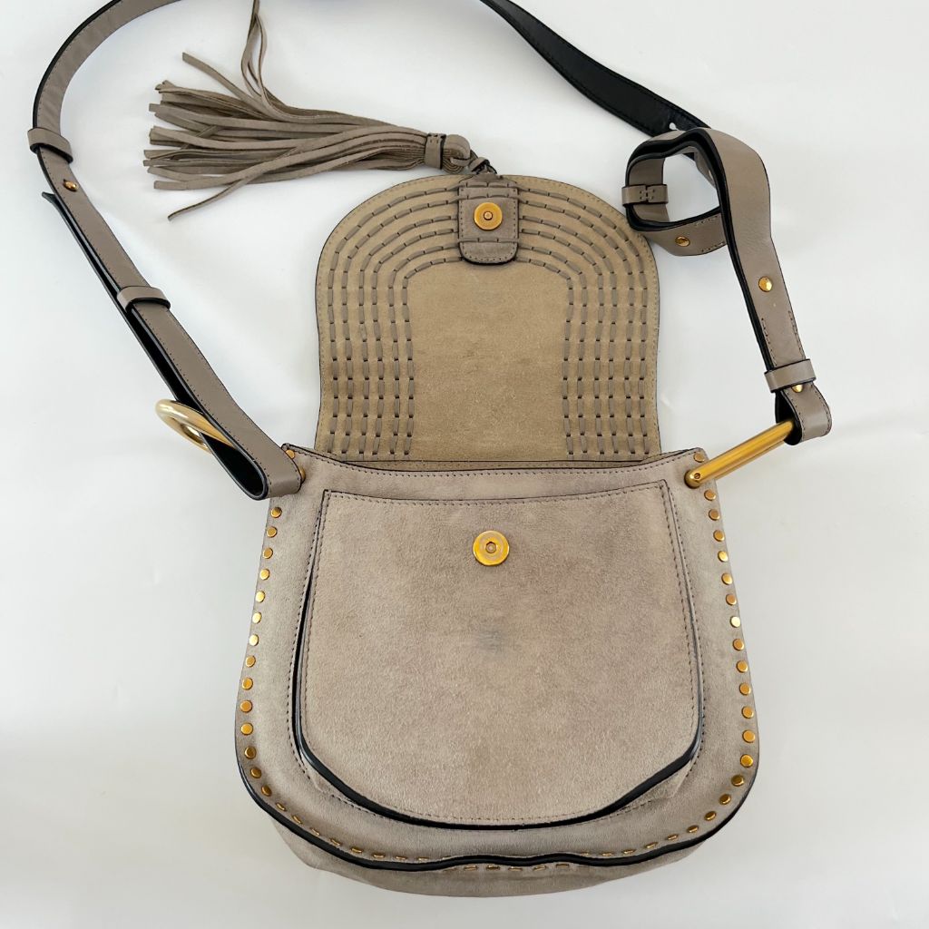 Chloe Hudson Handbag Whipstitch Suede
