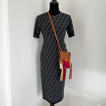 Chloè Jane Small Tassel-Trim Leather Crossbody Bag