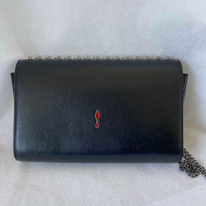 Christian Louboutin Black Studded Small Flap Bag