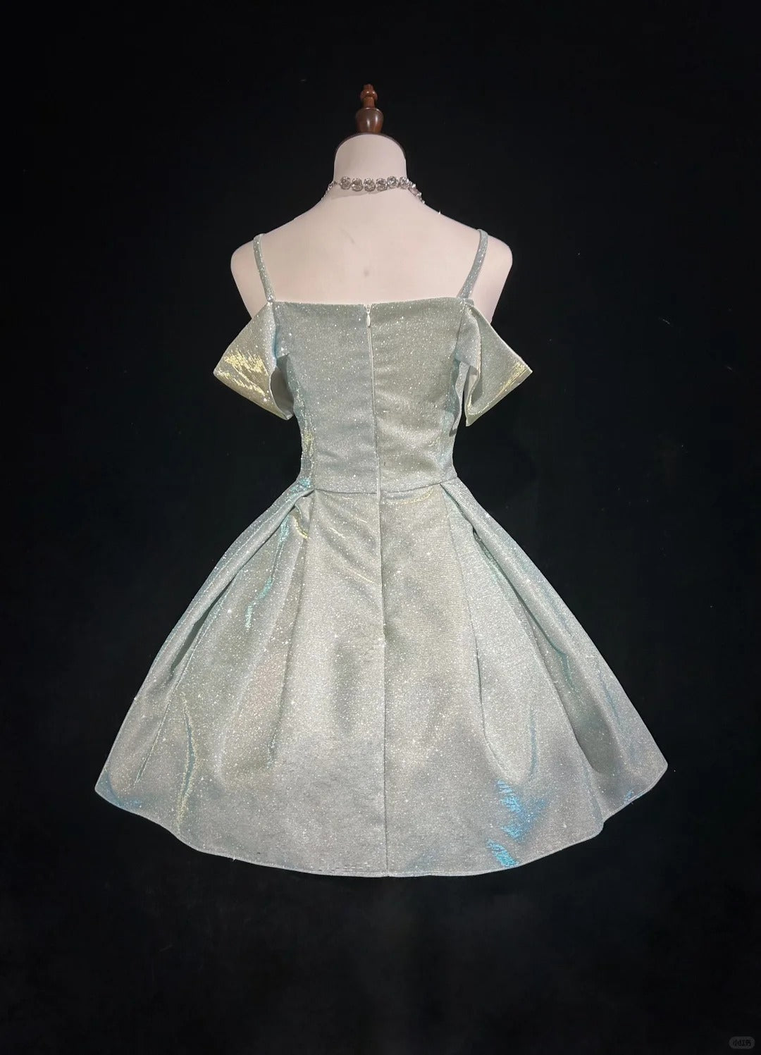 Mint Green Shiny Elegant Short Homecoming Dress Prom Dress Party Dress gh4792
