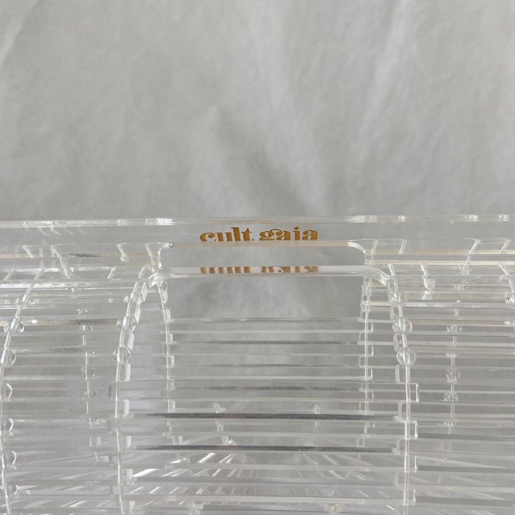 Cult Gaia crystal clear Plexi clutch