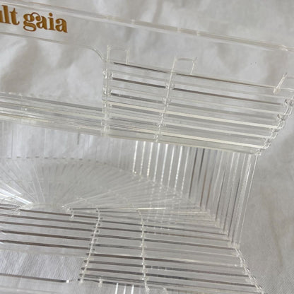 Cult Gaia crystal clear Plexi clutch