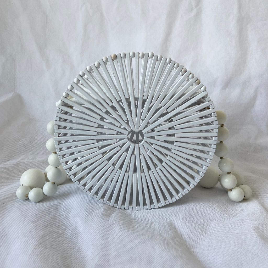 Cult Gaia White Luna Bag