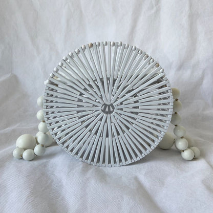 Cult Gaia White Luna Bag