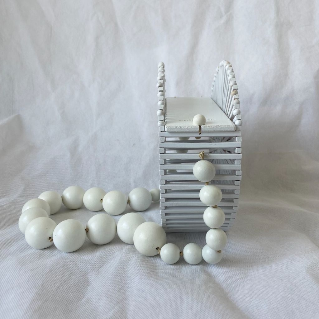 Cult Gaia White Luna Bag