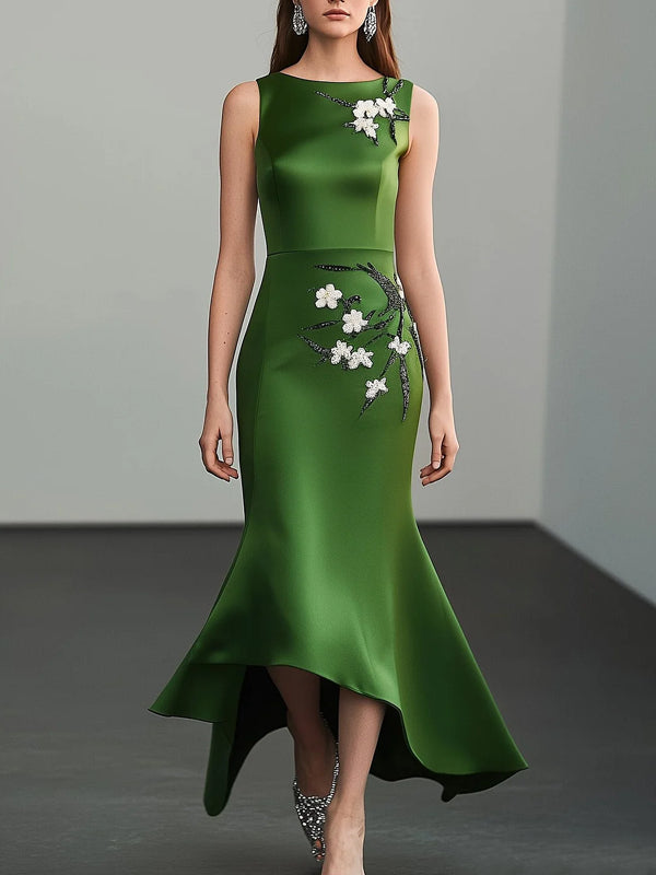 Temperament Sleeveless Flared Dress Temperament