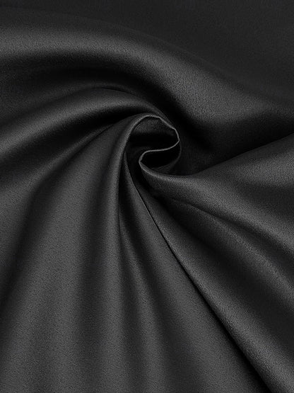 Satin Pleated Appliques Dress