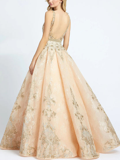 V-neck Sleeveless Maxi Dress