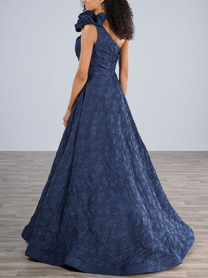 Off-tne-shoulder Elegant Retro Dark Pattern Women's Dress