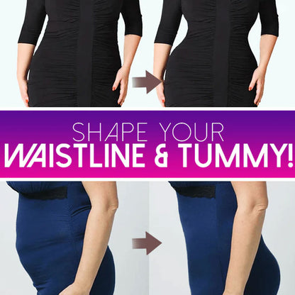 Crossover hip lift reinforced non-rolling non-marking tummy tuck