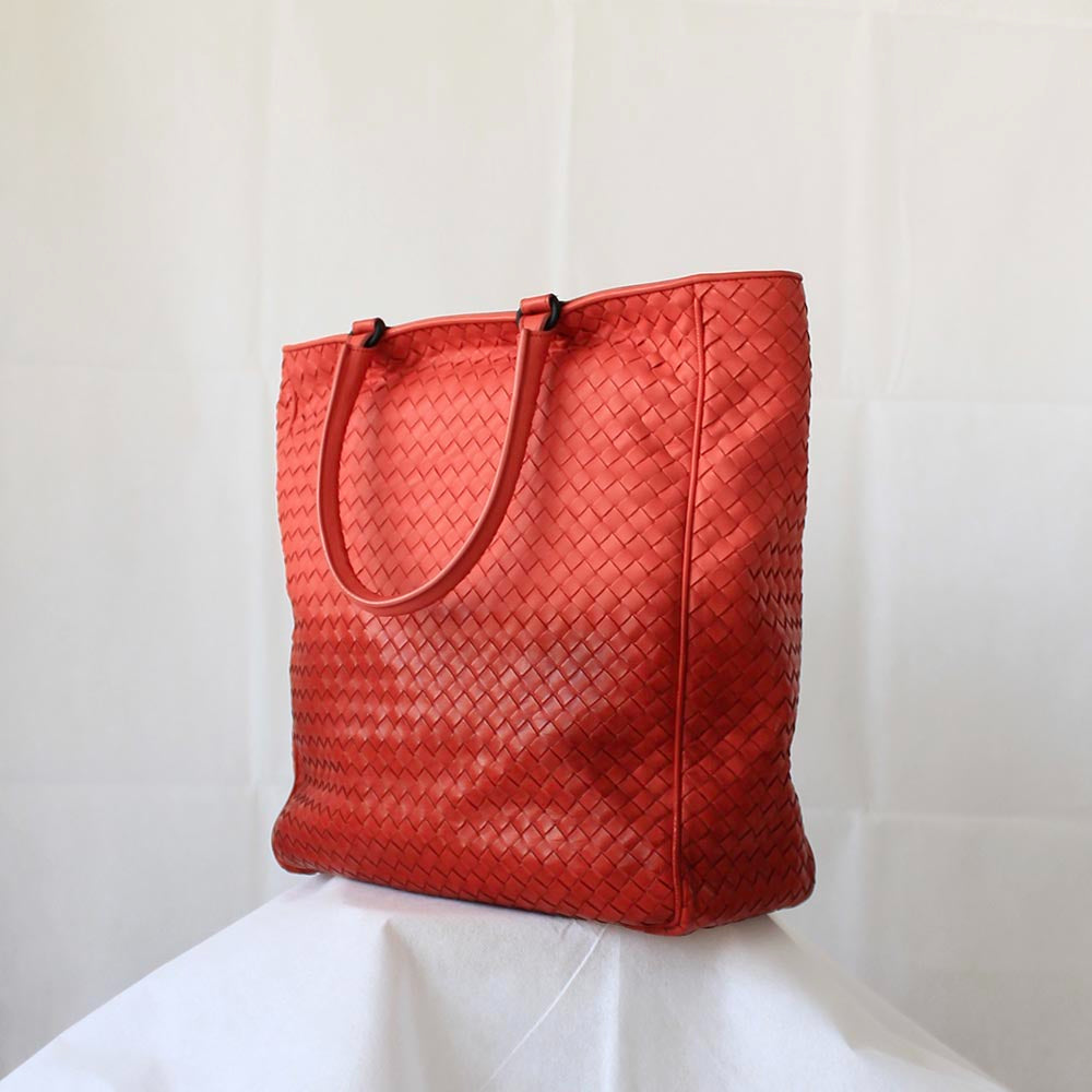 Bottega Veneta Red/Orange Ombre Tote Bag