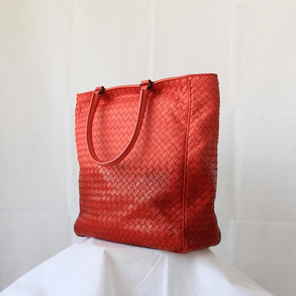 Bottega Veneta Red/Orange Ombre Tote Bag