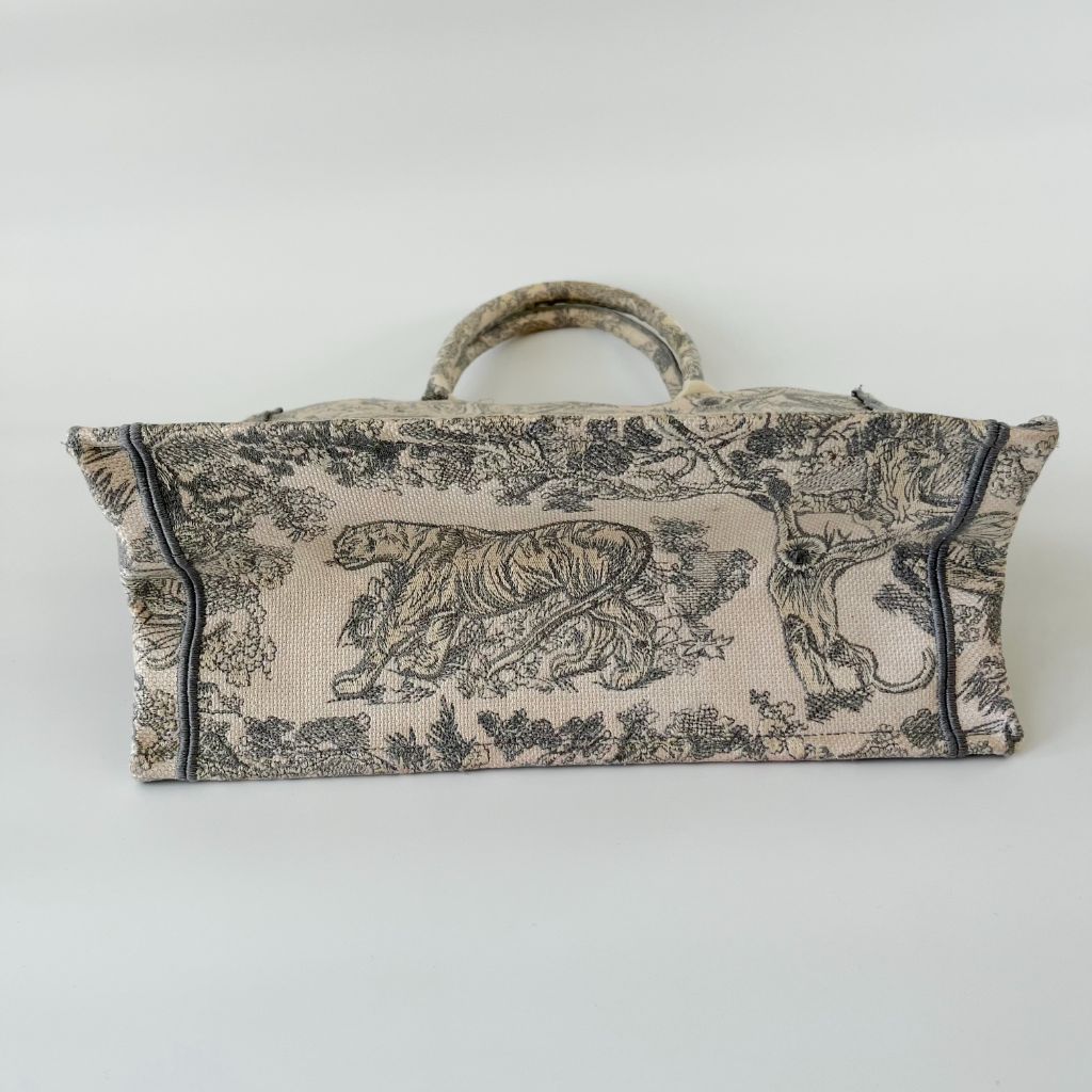 Dior Canvas Book Tote Medium Bag