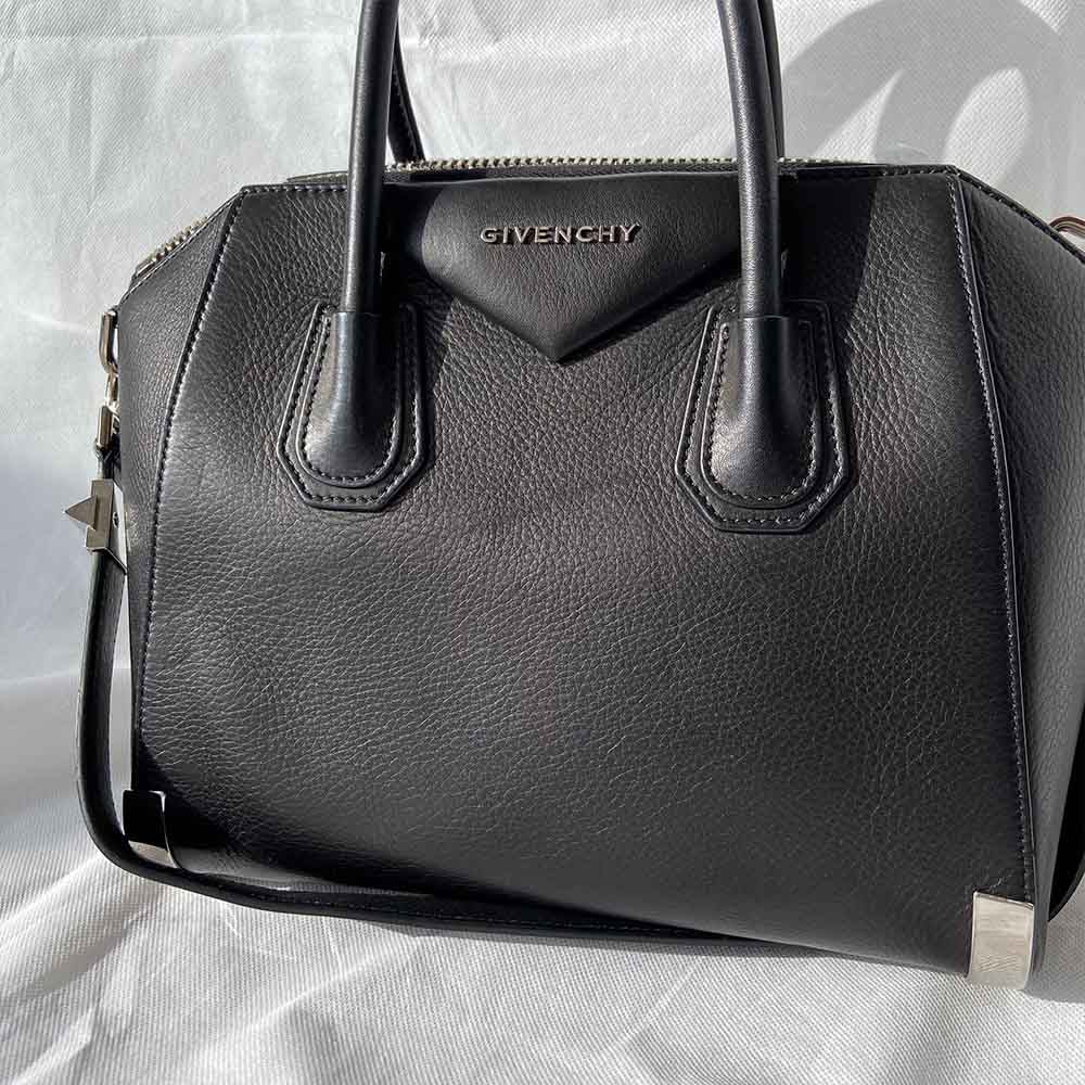 Givenchy Black Leather Small Antigona Satchel