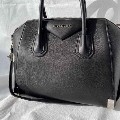 Givenchy Black Leather Small Antigona Satchel