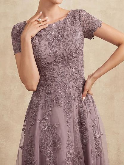 Elegant Lace Hollow Out Temperament Women's Dress