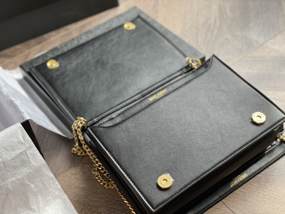 Saint Laurent Becky Mini Chain Bag in Carré