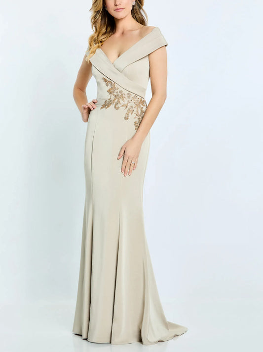 V-Neck Solid Color Maxi Dress