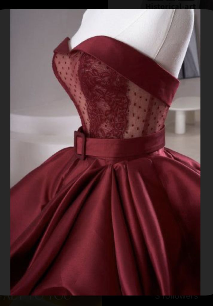 Red fashion sexy elegant Exquisite lace long satin ball gown evening dress gh3367