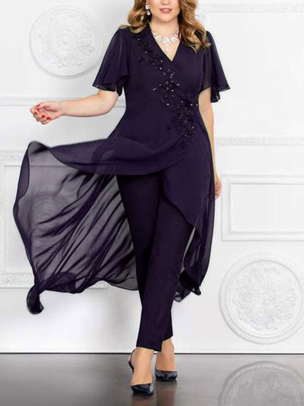 Elegant and simple temperament ladies suit