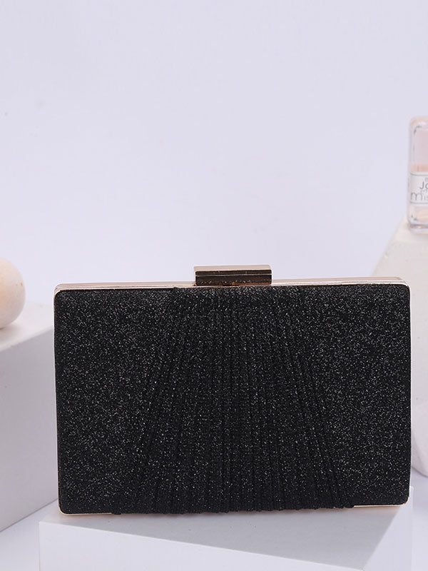 Shiny Pleated Large Tote