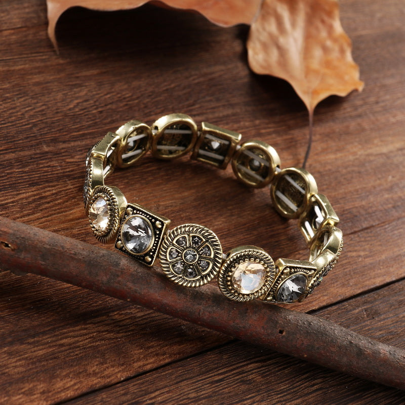 Vintage Turquoise Ethnic Boho Charm Bracelet