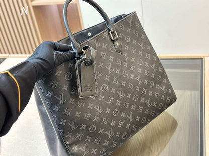 LOUIS VUITTON Louis Vuitton Monogram Eclipse Canvas Grand Sac Bag