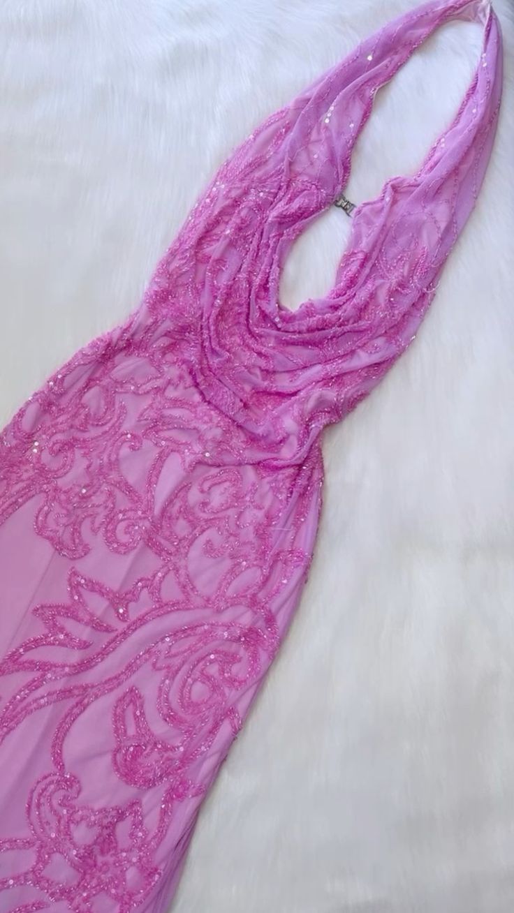 Pink Gorgeous Shiny Exquisite Strap Long Fashion Chiffon Ball Gown Evening Dress Party Dress gh3263