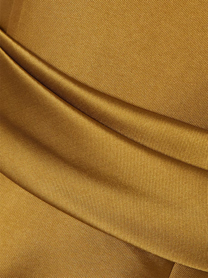 Off-shoulder Solid Color Maxi Dress