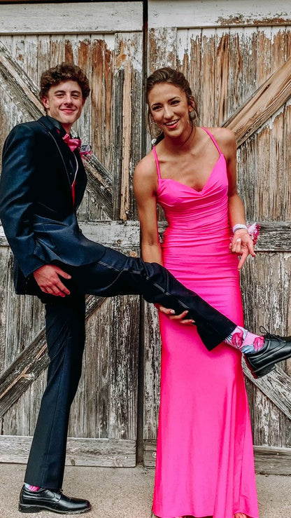 Elegant Green Mermaid Spaghetti Straps Long Prom Dresses