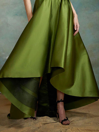 Floral Crystal Embroidered Corset Women's Gown