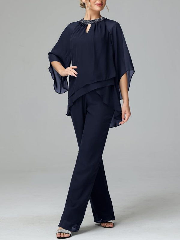 Temperament Chiffon Long Sleeve Temperament Women's Suit