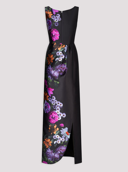 Sleeveless Printed Maxi Dress