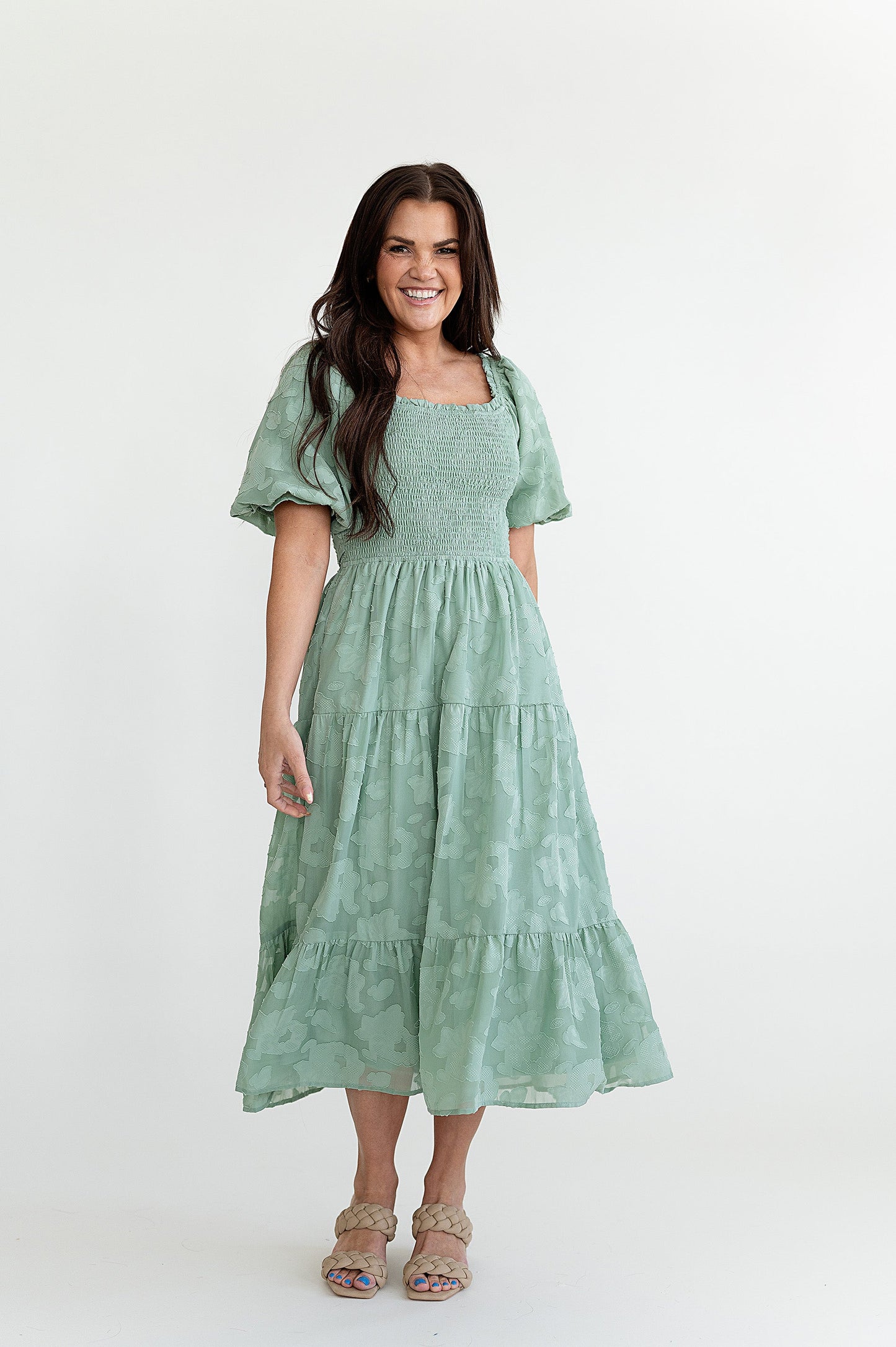 loveedsTM-Evangeline Dress in Dusty Sage