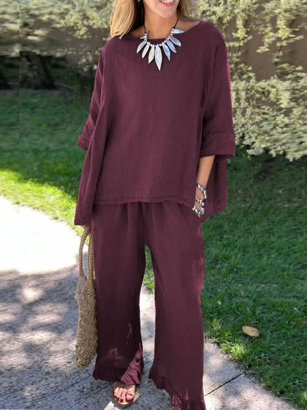 Loose-fitting Daily Comfort and Breathability Women's Sets